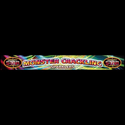 Monster Crackling Sparkler 4pce D/Box 14"Inch