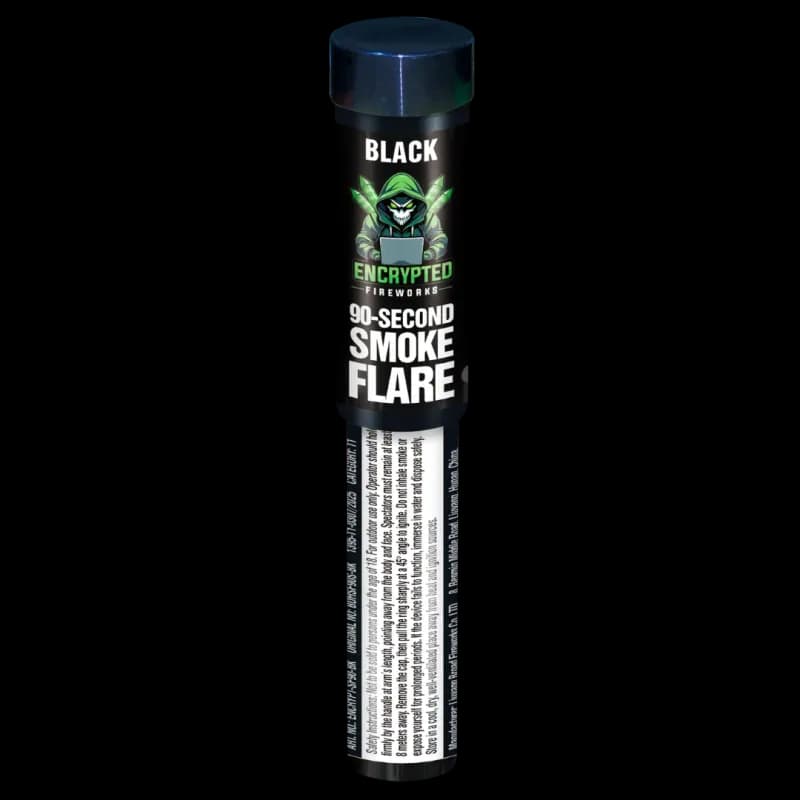 Black Handheld Smoke Flare 90 Seconds