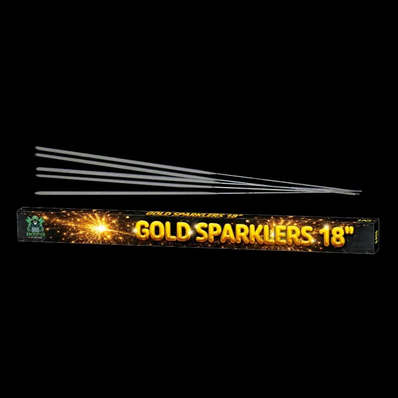 Gold Sparklers 18″