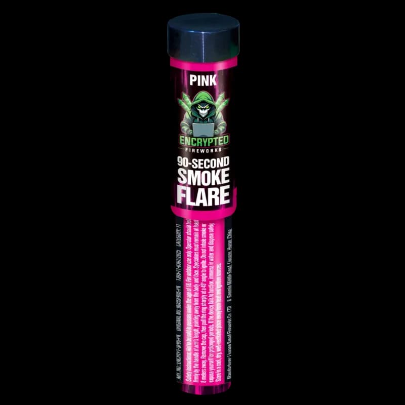 Pink Handheld Smoke Flare 90 Seconds