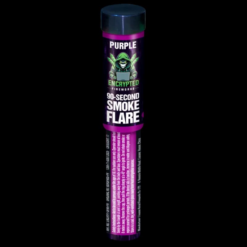 Purple Handheld Smoke Flare 90 Seconds