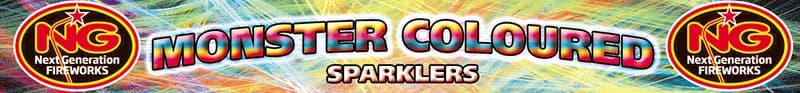Monster Coloured 4 Inch Sparklers