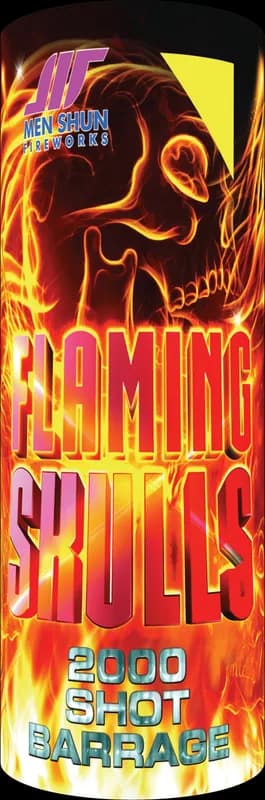 Flaming Skulls 2000 Shot Barrage